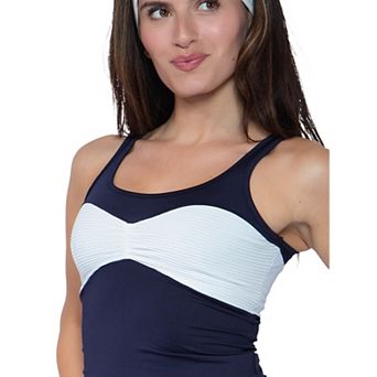 Jess by Meiko Women's Double Layer Bandeau Tank Top