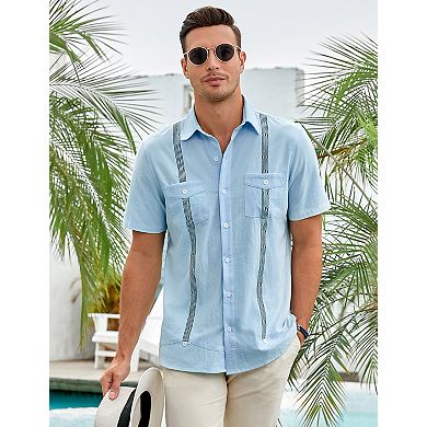 Men's Short Sleeve Shirt Casual Lightweight Summer T-Shirts