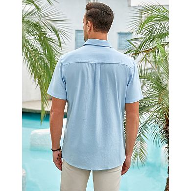 Men's Short Sleeve Shirt Casual Lightweight Summer T-Shirts