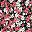Black Red Floral