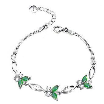 Pure Silver Butterfly Bracelet, Adjustable, Gift For Women