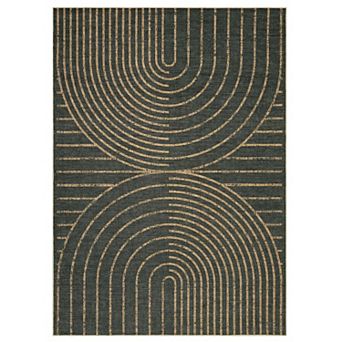 Washable Boho Modern Area Rug Stain-Resistant, Soft & Neutral for Living/Bedroom