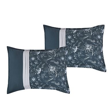 ESCA Teal Floral Comforter Set