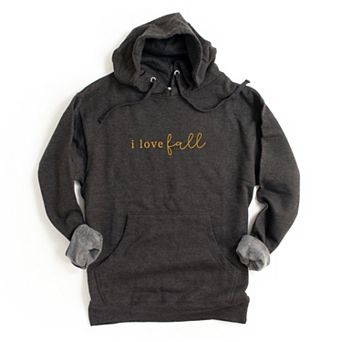 Embroidered I Love Fall - Women's Graphic Hoodie