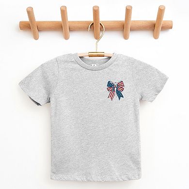 Patriotic Bow Stars - Youth Short Sleeve Graphic T-Shirt