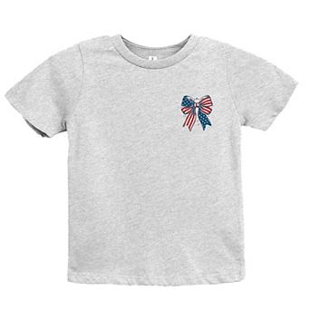 Patriotic Bow Stars - Youth Short Sleeve Graphic T-Shirt