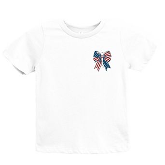 Patriotic Bow Stars - Youth Short Sleeve Graphic T-Shirt
