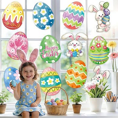 Spring Easter Bunny & Egg Cutouts 12-Pack, Wall & Door Decorations