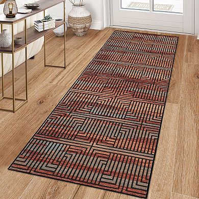 Waterproof Outdoor Rug UV Resistant Bordered Area Carpet for Patio, Deck & Indoor Use