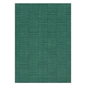 Waterproof Outdoor Rug UV Resistant Bordered Area Carpet for Patio, Deck & Indoor Use