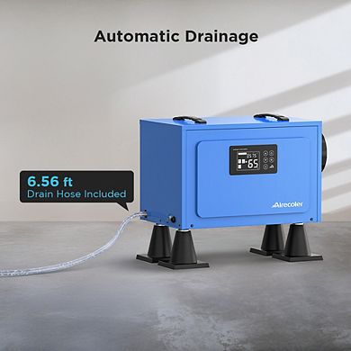 Airecoler 125 Pints Commercial Dehumidifier for Crawl Spaces Basements with Auto Defrost