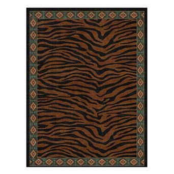 Leopard & Zebra Print Washable Rug Soft Non-Slip Floor Mat for Living Room, Office, Bedroom