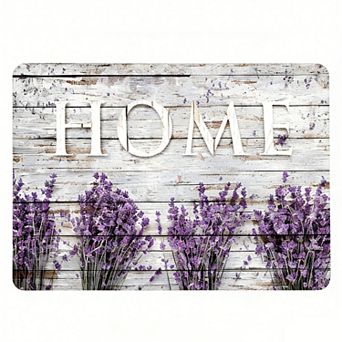 Lavender Home Wood Plank Floor Mat, Non-Slip Rustic Entryway Rug