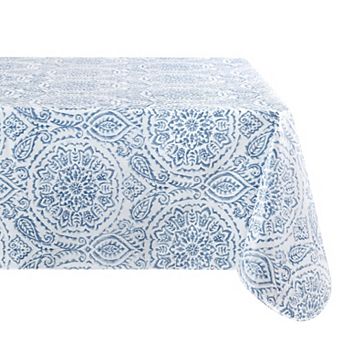 Elrene Home Fashions Savannah Square/Rectangle Vinyl Tablecloth