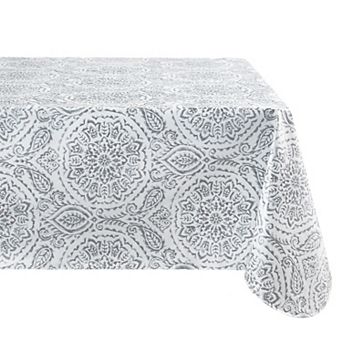 Elrene Home Fashions Savannah Square/Rectangle Vinyl Tablecloth