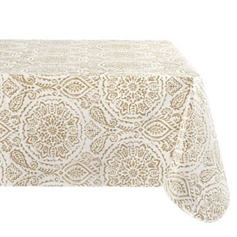 Elrene Home Fashions Savannah Square/Rectangle Vinyl Tablecloth