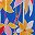 Blue Tropical Floral