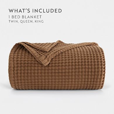 Waffle Weave 100% Cotton Bed Blanket