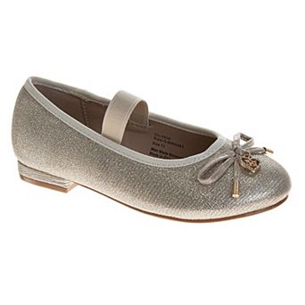 Badgley Mischka Dress Shoes for Girls Glitter Finish Classic Formal (Kids)