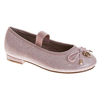 Badgley Mischka Dress Shoes for Girls Glitter Finish Classic Formal (Kids)