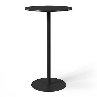 2-Person Adjustable Round Bar Table with Stackable Bar Stools Dining Set