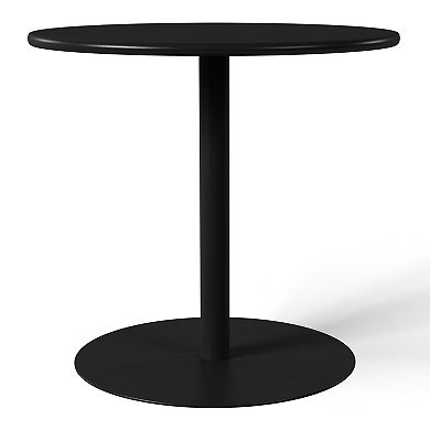 2-Person Adjustable Round Bar Table with Stackable Bar Stools Dining Set