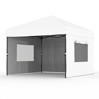 13x13FT Pop Up Gazebo Canopy Tent with Mosquito Netting Pop Up Canopy with Double Roof Design