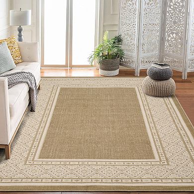 Modern Geometric Washable Runner Non-Slip Low Pile Rug for Hallway & Kitchen
