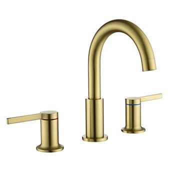 8 in Widespread Double Handle Bathroom Faucet with Quick Connect Hose, Water Supply Hose
