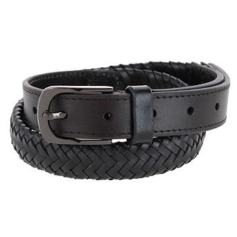Gloria Vanderbilt Women's 25mm Leather Braided Casual Belt