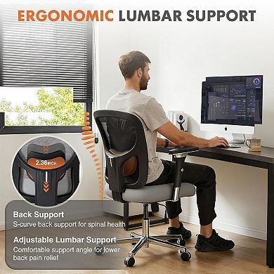 YIORTWO Big & Tall High Back Office Chair 500 lbs, Ergonomic Mesh Desk Chair with 4D Armrests