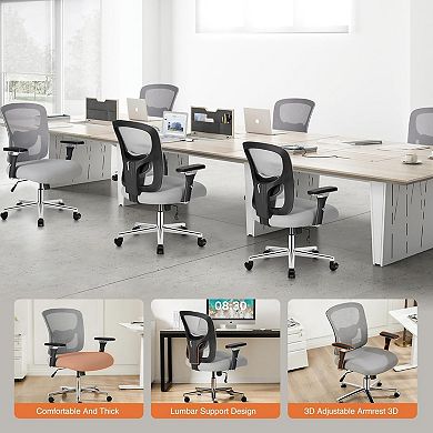 YIORTWO Big & Tall High Back Office Chair 500 lbs, Ergonomic Mesh Desk Chair with 4D Armrests
