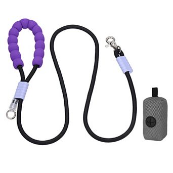 1 pc Dog Leash with Padded Hands Free, Adjustable Bungee Dog Training Leash with Mesh Bag