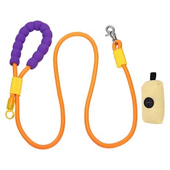 1 pc Dog Leash with Padded Hands Free, Adjustable Bungee Dog Training Leash with Mesh Bag