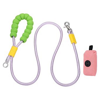 1 pc Dog Leash with Padded Hands Free, Adjustable Bungee Dog Training Leash with Mesh Bag