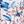 White Blue Pink Floral