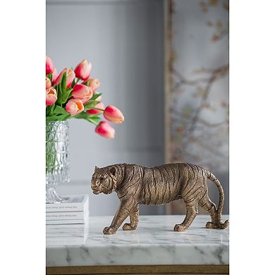 KWPZQEB Animal Statue Decor, Gold Finish
