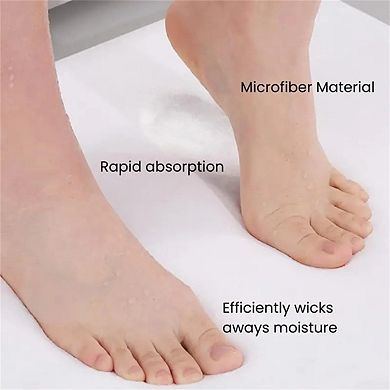 Fresh Starfish Shell Print Floor Mat Soft Non-Slip Breathable Material