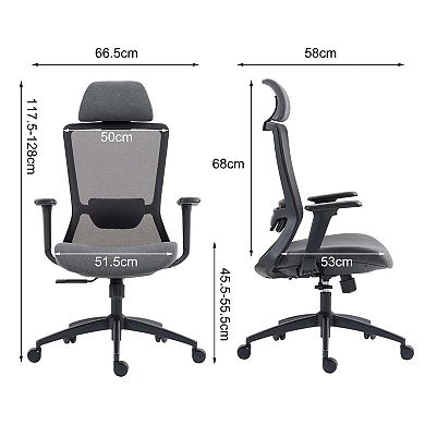 High Back Ergonomic Mesh Office Chair with Lumbar Support Adjustable Desk Chair
