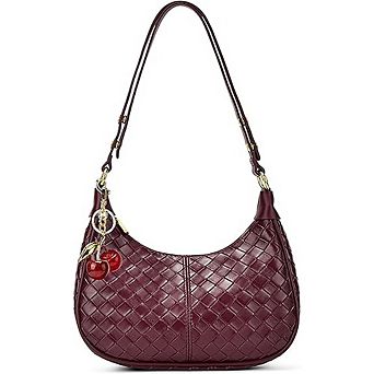 Women's Small Vegan Leather Crossbody Bag Hobo Satchel with Straps