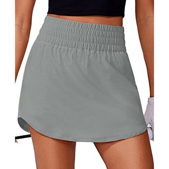 Pinspark Women's High Waisted A Line Golf Tennis Skort Quick Dry Pickleball Skirt with Pockets