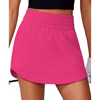 Pinspark Women's High Waisted A Line Golf Tennis Skort Quick Dry Pickleball Skirt with Pockets