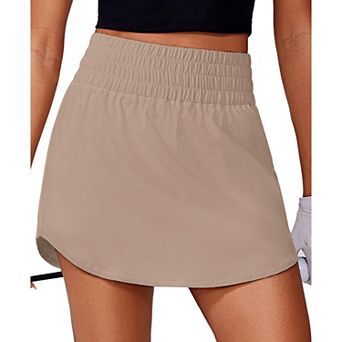 Pinspark Women's High Waisted A Line Golf Tennis Skort Quick Dry Pickleball Skirt with Pockets