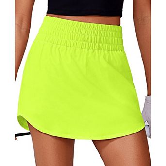 Pinspark Women's High Waisted A Line Golf Tennis Skort Quick Dry Pickleball Skirt with Pockets