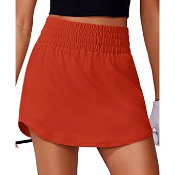 Pinspark Women's High Waisted A Line Golf Tennis Skort Quick Dry Pickleball Skirt with Pockets