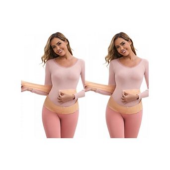 2 Packs Women's Lace Cozy Maternity Belly Bands Pregnancy Slimming Waist Abdomen Support Belts