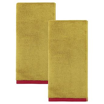 2 Pack Cotton Soft Hand Towels Solid Absorbent Durable Hand Towel for Bathroom Gym Kitchen 13"x29"