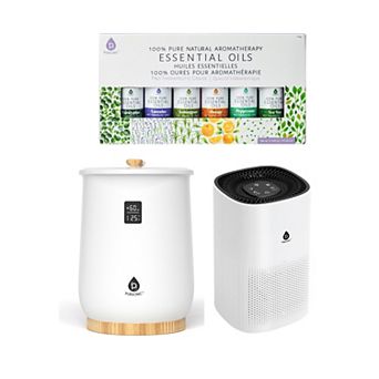 Pursonic Home Sanctuary Trio: Towel Warmer, True HEPA Air Purifier & Essential Oils