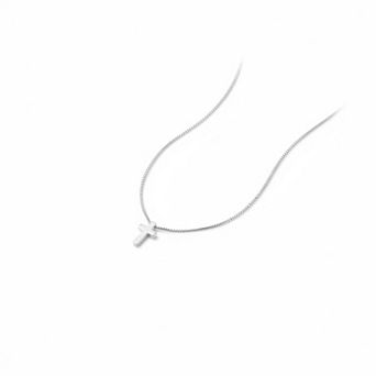 ZUQIETA Dainty Cross Pendant Necklace 14K Gold Plated Adjustable Faith Gift