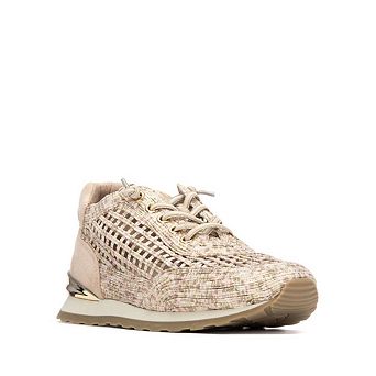 XTI Women's Mesh Lace Up Sneakers 145196